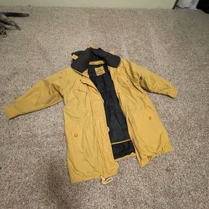 tan/gold london fog trench coat